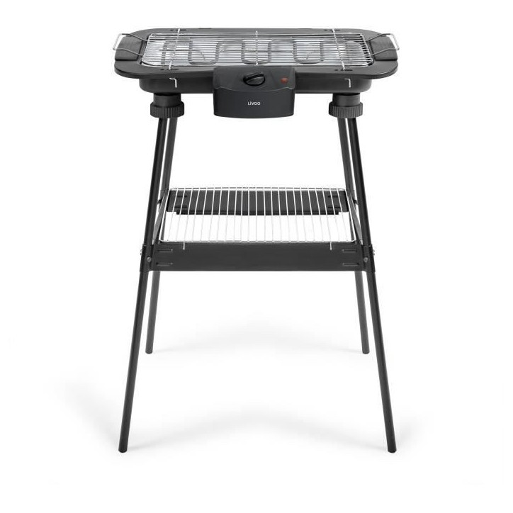 Barbecue électrique sur pieds 2 en 1 - LIVOO - DOM506 - 2200W - 2 en 1 - 2 hauteurs - Thermostat ajustable Barbecue électrique sur pieds 2 en 1 - LIVOO - DOM506 - 2200W - 2 en 1 - 2 hauteurs - Thermostat ajustable