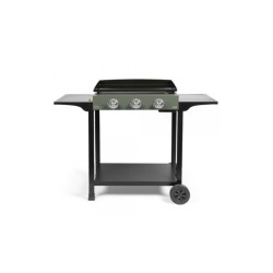 LIVOO Plancha gaz 7500w plaque acier émaillé 62x34,5cm - DOC326