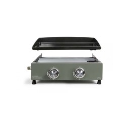 Plancha gaz - LIVOO - DOC323 - 2 brûleurs - 45,5 x 35,5 cm - Plaque d