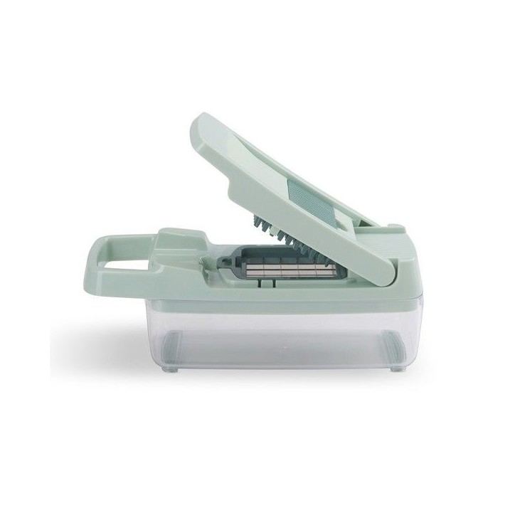 Mandoline multifonction - LIVOO - MEN435 - 8 lames acier inoxydable - Bac de récupération 1,5 L - Compatible lave-vaisselle
