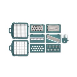 Mandoline multifonction - LIVOO - MEN435 - 8 lames acier inoxydable -