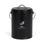 Seau a compost de cuisine - LIVOO - MES154N - 6 L - Ø18 cm - Hauteur 23 cm - Corps et couvercle en métal - Filtre charbon Seau a compost de cuisine - LIVOO - MES154N - 6 L - Ø18 cm - Hauteur 23 cm - Corps et couvercle en métal - Filtre charbon