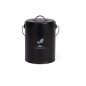 Seau a compost de cuisine - LIVOO - MES154N - 6 L - Ø18 cm - Hauteur 23 cm - Corps et couvercle en métal - Filtre charbon Seau a compost de cuisine - LIVOO - MES154N - 6 L - Ø18 cm - Hauteur 23 cm - Corps et couvercle en métal - Filtre charbon