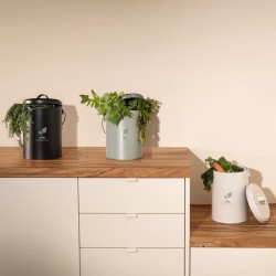 Seau a compost de cuisine - LIVOO - MES154N - 6 L - Ø18 cm - Hauteur