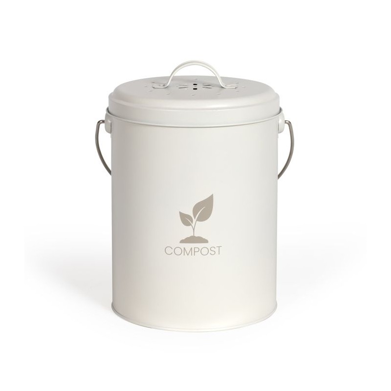 Seau a compost de cuisine - LIVOO - MES154C - 6 L - Ø18 cm - Hauteur