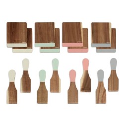 Set d'accessoires pour raclette - LIVOO - MEN427 - En acacia - 8 spatu