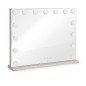Miroir de maquillage Hollywood - LIVOO - DOS207 - 56 x 44 cm - 15 LEDs - 3 modes lumineux - Blanc