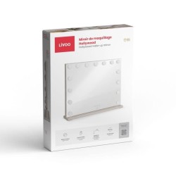 Miroir de maquillage Hollywood - LIVOO - DOS207 - 56 x 44 cm - 15 LEDs