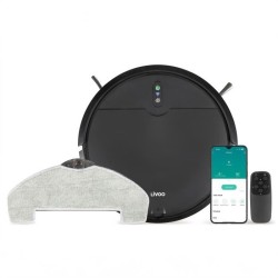 Aspirateur Robot laveur connecté - LIVOO - DOH145 WASH'UP - 1000 Pa -