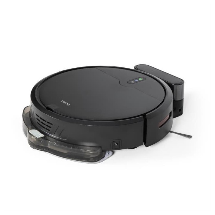 Aspirateur Robot laveur connecté - LIVOO - DOH145 WASH'UP - 1000 Pa - 70 min - 2 réservoirs - Noir Aspirateur Robot laveur connecté - LIVOO - DOH145 WASH'UP - 1000 Pa - 70 min - 2 réservoirs - Noir