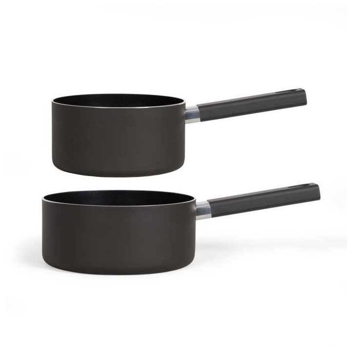 Set de 2 casseroles - LIVOO - MEP154N - Antiadhésif sans PFOA - Manche silicone - Tous feux Set de 2 casseroles - LIVOO - MEP154N - Antiadhésif sans PFOA - Manche silicone - Tous feux
