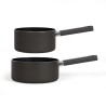 Set de 2 casseroles - LIVOO - MEP154N - Antiadhésif sans PFOA - Manch