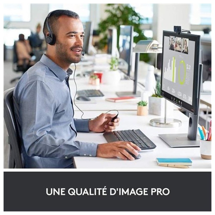 Webcam - Full HD 1080p - Logitech - C920 - Microphone intégré Webcam - Full HD 1080p - Logitech - C920 - Microphone intégré