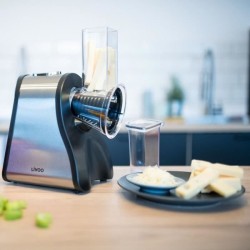 Râpe électrique multifonctions LIVOO DOP192 - Noir et gris - 4 cône