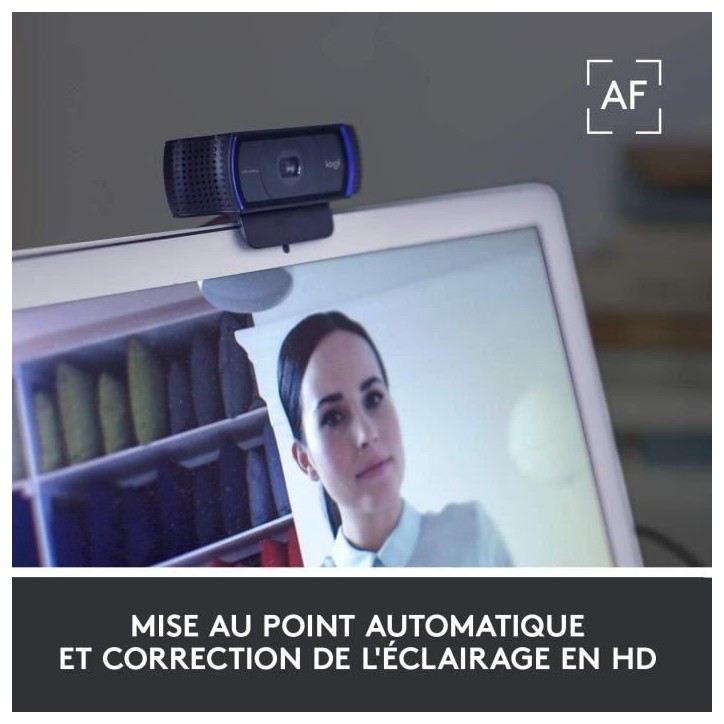 Webcam - Full HD 1080p - Logitech - C920 - Microphone intégré Webcam - Full HD 1080p - Logitech - C920 - Microphone intégré