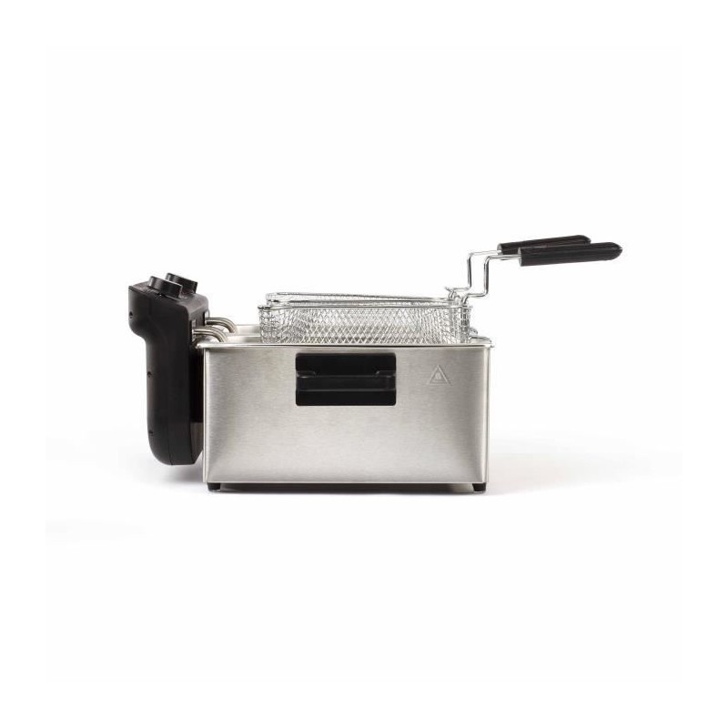 Friteuse double LIVOO DOC217 - 2 x 3 L - Inox 3300W - Noir + Gris Friteuse double LIVOO DOC217 - 2 x 3 L - Inox 3300W - Noir + Gris