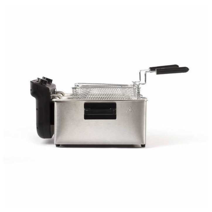 Friteuse double LIVOO DOC217 - 2 x 3 L - Inox 3300W - Noir + Gris Friteuse double LIVOO DOC217 - 2 x 3 L - Inox 3300W - Noir + Gris