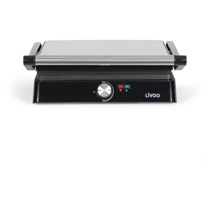 Grill viande et panini - LIVOO - DOC223 - 2200W - 2 plaques - Antiadhésif - Surface de cuisson de 29 x 23 cm - Témoins lumineu Grill viande et panini - LIVOO - DOC223 - 2200W - 2 plaques - Antiadhésif - Surface de cuisson de 29 x 23 cm - Témoins lumineu
