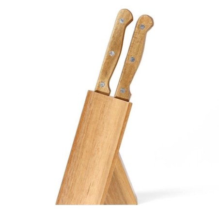 Set de 6 couteaux a steak avec support - LIVOO - MEC133 - 11 cm - Acie