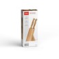 Set de 6 couteaux a steak avec support - LIVOO - MEC133 - 11 cm - Acier inoxydable - Epaisseur 1,2 mm - En bois d'acacia - 3 riv