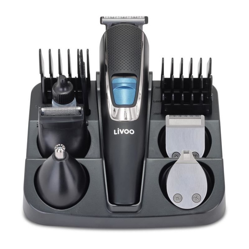 Set tondeuse multifonction - LIVOO - DOS187 - 3,7 W - 90 min - 5 tetes Set tondeuse multifonction - LIVOO - DOS187 - 3,7 W - 90 min - 5 tetes