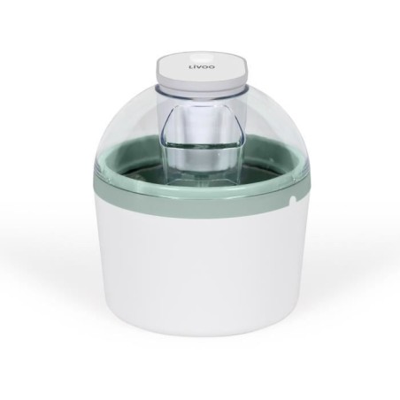 Sorbetiere - LIVOO - DOM461 - 12W - 1L - Cuve aluminium - Pâle de mélange, moule pour 7 glaces, 7 bâtonnets inclus