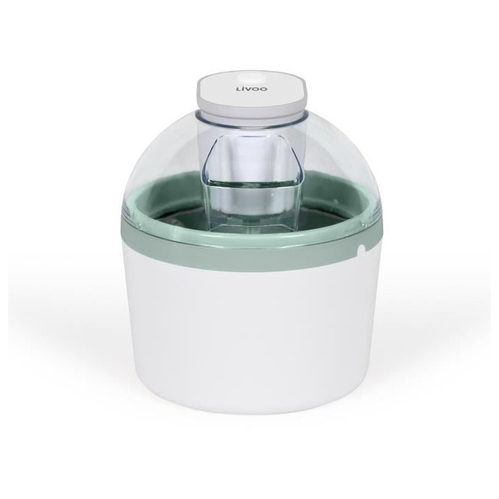 Sorbetiere - LIVOO - DOM461 - 12W - 1L - Cuve aluminium - Pâle de mélange, moule pour 7 glaces, 7 bâtonnets inclus Sorbetiere - LIVOO - DOM461 - 12W - 1L - Cuve aluminium - Pâle de mélange, moule pour 7 glaces, 7 bâtonnets inclus