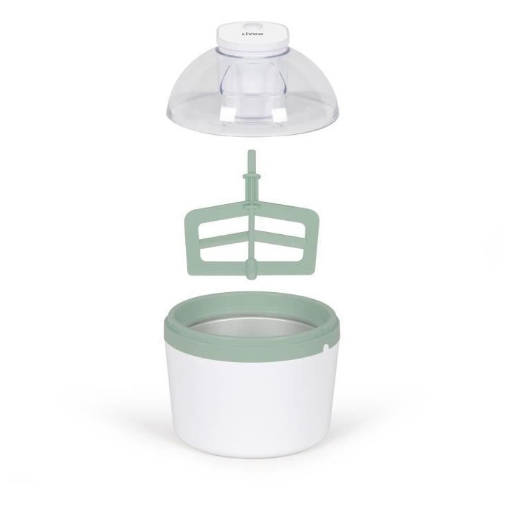 Sorbetiere - LIVOO - DOM461 - 12W - 1L - Cuve aluminium - Pâle de mélange, moule pour 7 glaces, 7 bâtonnets inclus Sorbetiere - LIVOO - DOM461 - 12W - 1L - Cuve aluminium - Pâle de mélange, moule pour 7 glaces, 7 bâtonnets inclus