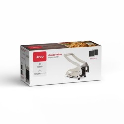 Coupe-frites - LIVOO - MEN410 - Acier inoxydable - 2 grilles - Pieds a