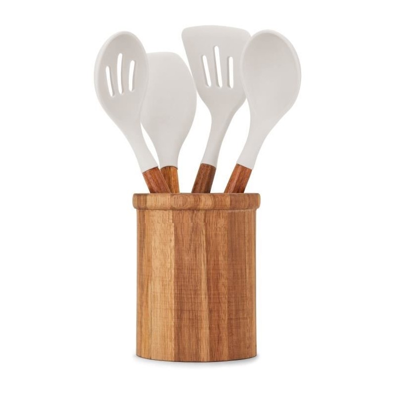 Set de 4 ustensiles avec pot - LIVOO - MES153G - Pot et ustensiles aca Set de 4 ustensiles avec pot - LIVOO - MES153G - Pot et ustensiles aca