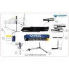 Set de badminton - SCHILDKRÖT - Set complet filet avec poche de range Set de badminton - SCHILDKRÖT - Set complet filet avec poche de range