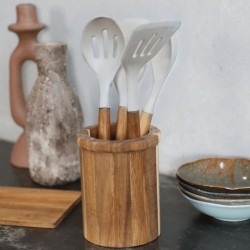 Set de 4 ustensiles avec pot - LIVOO - MES153G - Pot et ustensiles aca