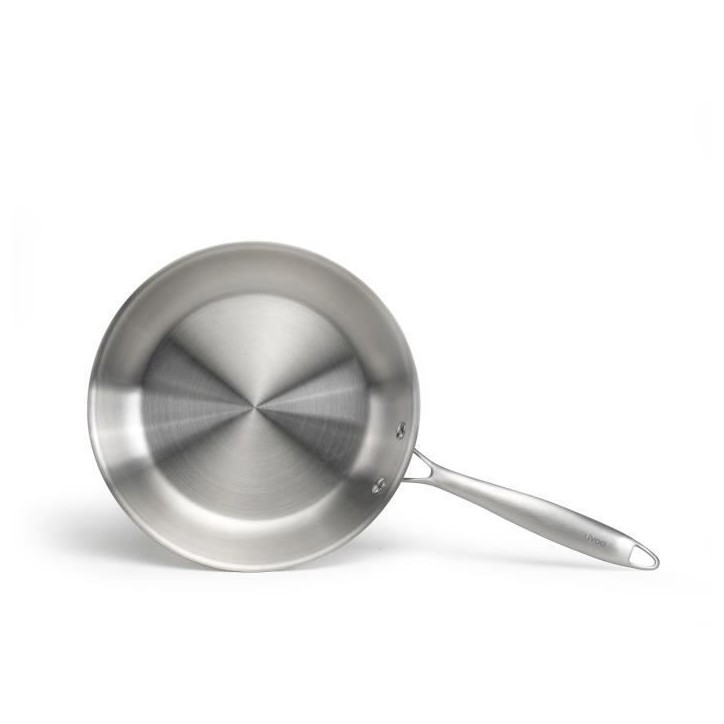 Poele Acier inoxydable 18/10 Triply Brigade 20 cm - LIVOO - MEP157 - Tous feux dont induction - Made in France Poele Acier inoxydable 18/10 Triply Brigade 20 cm - LIVOO - MEP157 - Tous feux dont induction - Made in France