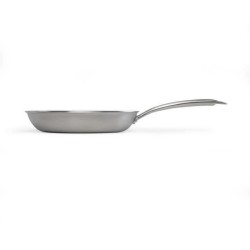 Poele Acier inoxydable 18/10 Triply Brigade 24 cm - LIVOO - MEP158 - T