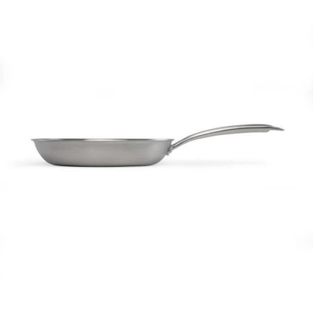 Poele Acier inoxydable 18/10 Triply Brigade 24 cm - LIVOO - MEP158 - Tous feux dont induction - Made in France