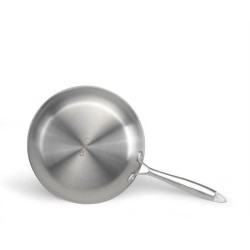 Poele Acier inoxydable 18/10 Triply Brigade 24 cm - LIVOO - MEP158 - T
