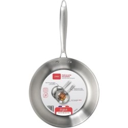 Poele Acier inoxydable 18/10 Triply Brigade 24 cm - LIVOO - MEP158 - T