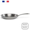 Poele Acier inoxydable 18/10 Triply Brigade 28 cm - LIVOO - MEP159 - T
