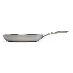 Poele Acier inoxydable 18/10 Triply Brigade 28 cm - LIVOO - MEP159 - T