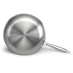 Poele Acier inoxydable 18/10 Triply Brigade 28 cm - LIVOO - MEP159 - T