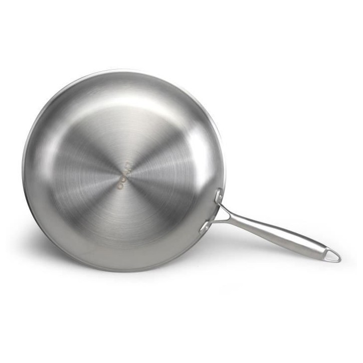 Poele Acier inoxydable 18/10 Triply Brigade 28 cm - LIVOO - MEP159 - Tous feux dont induction - Made in France Poele Acier inoxydable 18/10 Triply Brigade 28 cm - LIVOO - MEP159 - Tous feux dont induction - Made in France