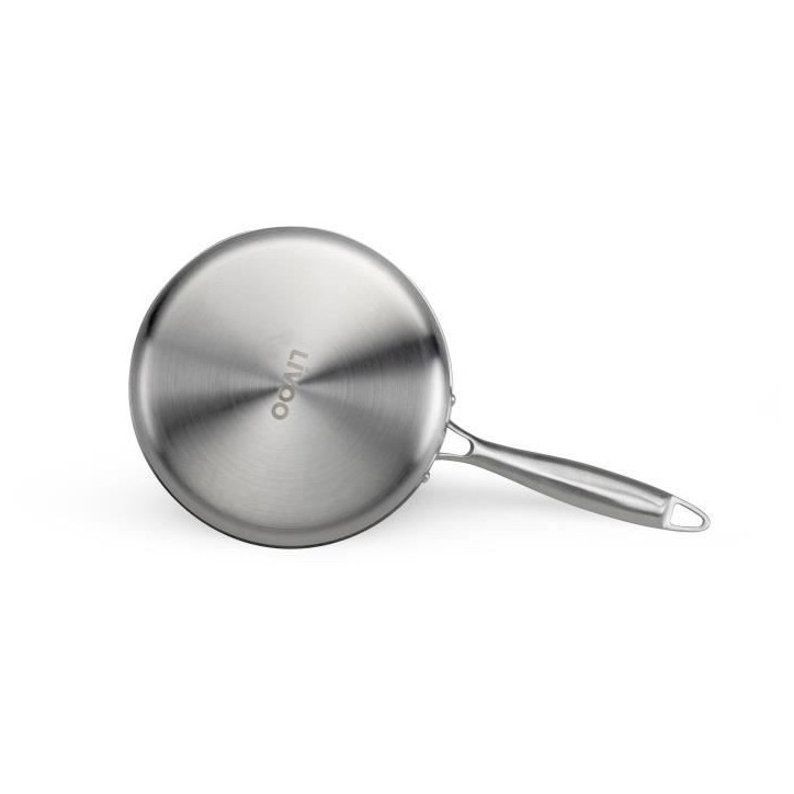 Casserole en acier inoxydable 18/10 Brigade 18 cm - LIVOO - MEP160 - Acier inox. Triply - Tous feux dont induction - Made in Fra Casserole en acier inoxydable 18/10 Brigade 18 cm - LIVOO - MEP160 - Acier inox. Triply - Tous feux dont induction - Made in Fra