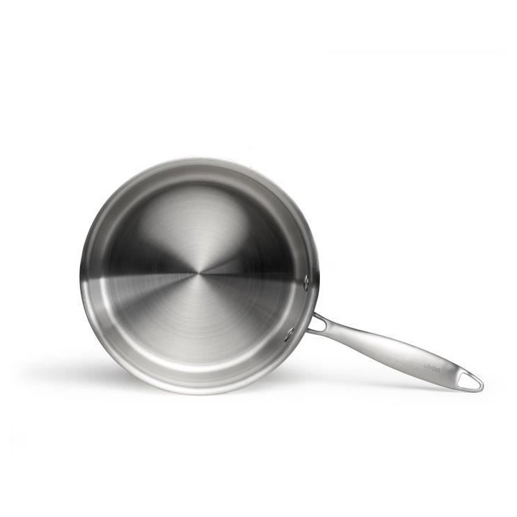 Casserole en acier inoxydable 18/10 Brigade 20 cm - LIVOO - MEP161 - Acier inox. Triply - Tous feux dont induction - Made in Fra Casserole en acier inoxydable 18/10 Brigade 20 cm - LIVOO - MEP161 - Acier inox. Triply - Tous feux dont induction - Made in Fra