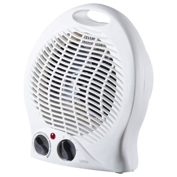 Chauffage soufflant - LIVOO - DOM515 - 900-2000W - 20m² - 3 modes - Thermostat ajustable - Protection contre la surchauffe Chauffage soufflant - LIVOO - DOM515 - 900-2000W - 20m² - 3 modes - Thermostat ajustable - Protection contre la surchauffe