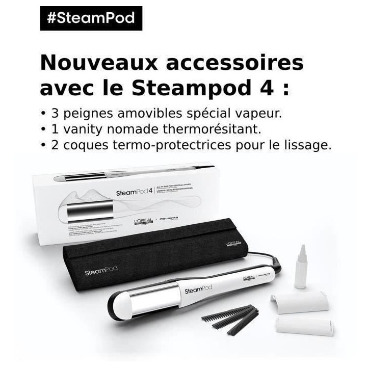 Lisseur L'oreal Pro Lisseur-boucleur Vapeur SteamPod 4 Lisseur L'oreal Pro Lisseur-boucleur Vapeur SteamPod 4