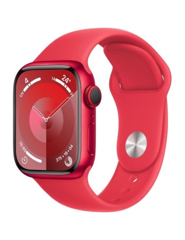 Apple Watch Series 9 GPS + Cellular - 41mm - Boîtier (PRODUCT)RED Aluminium - Bracelet (PRODUCT)RED Sport Band - M/L