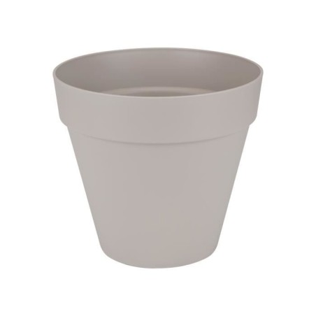ELHO Pot de fleurs rond Loft Urban - Ø 19.3 x 17.5 cm - Gris chaud