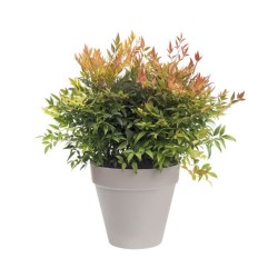 ELHO Pot de fleurs rond Loft Urban - Ø 19.3 x 17.5 cm - Gris chaud
