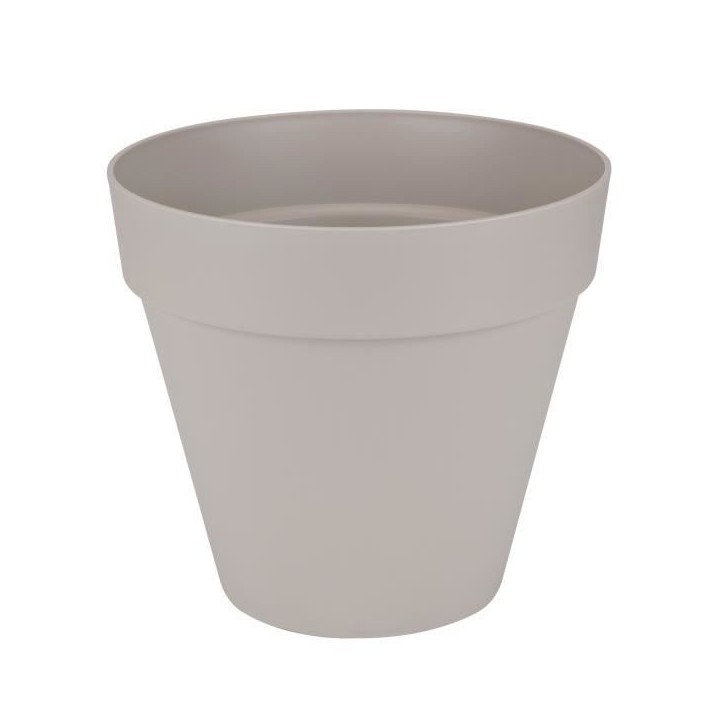 ELHO Pot de fleurs rond avec roues Loft Urban - Ø 48.5 x H 44.5 cm - Gris chaud ELHO Pot de fleurs rond avec roues Loft Urban - Ø 48.5 x H 44.5 cm - Gris chaud