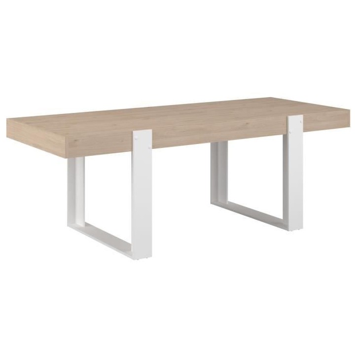 Table a manger - LOFT - Rectangulaire - Chene / Blanc - 8 personnes - 223,9 x 93 x 78,6 - PARISOT Table a manger - LOFT - Rectangulaire - Chene / Blanc - 8 personnes - 223,9 x 93 x 78,6 - PARISOT